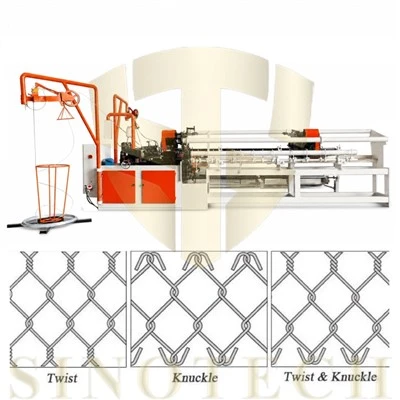 Machine de clôture de maillon de chaîne